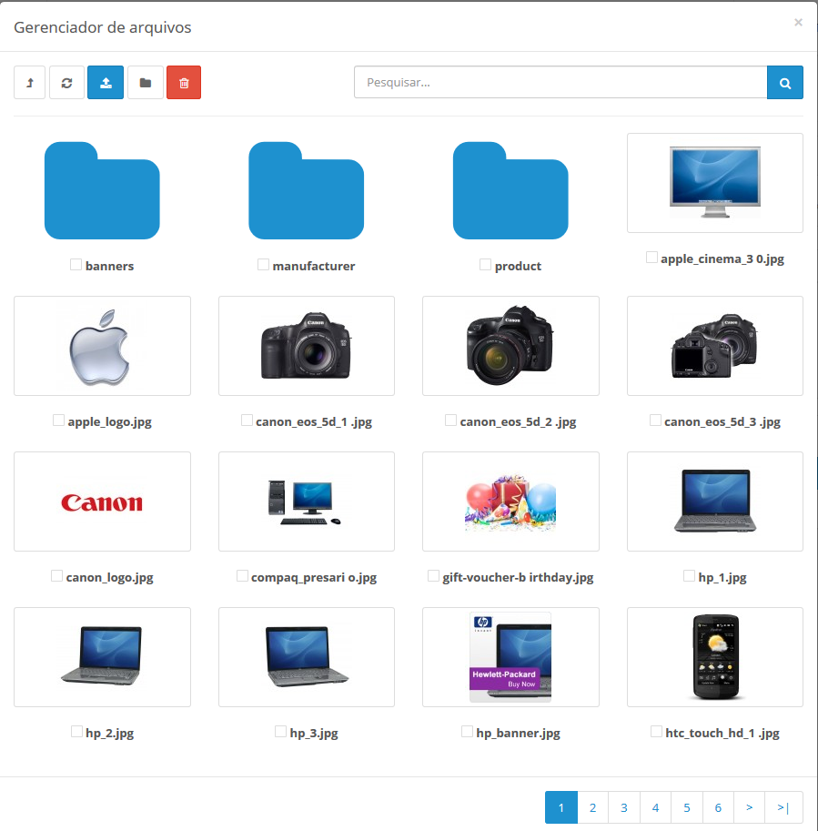Gerenciador de arquivos